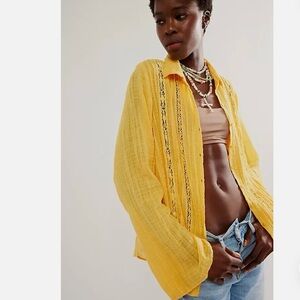 Free People One Mila Early Bloomer Lace Top